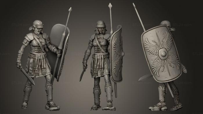 Figurines heroes, monsters and demons (Livia, STKM_0260) 3D models for cnc